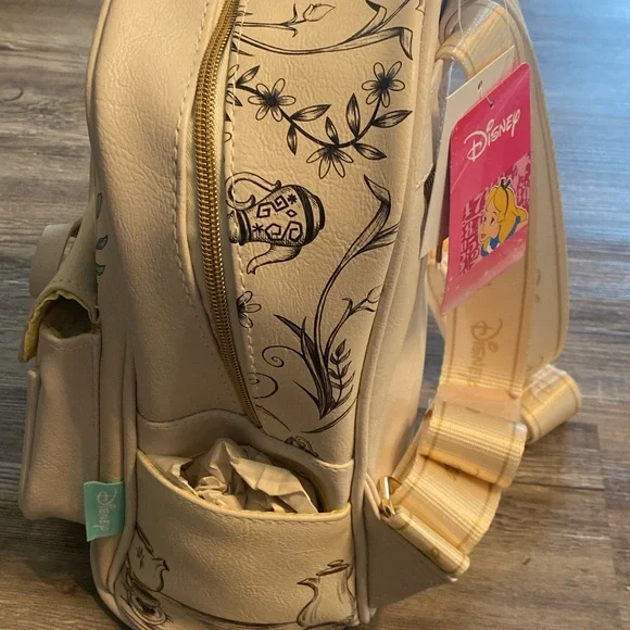 NWT DISNEY Alice In Wonderland Backpack Bag - Picture 3 of 8